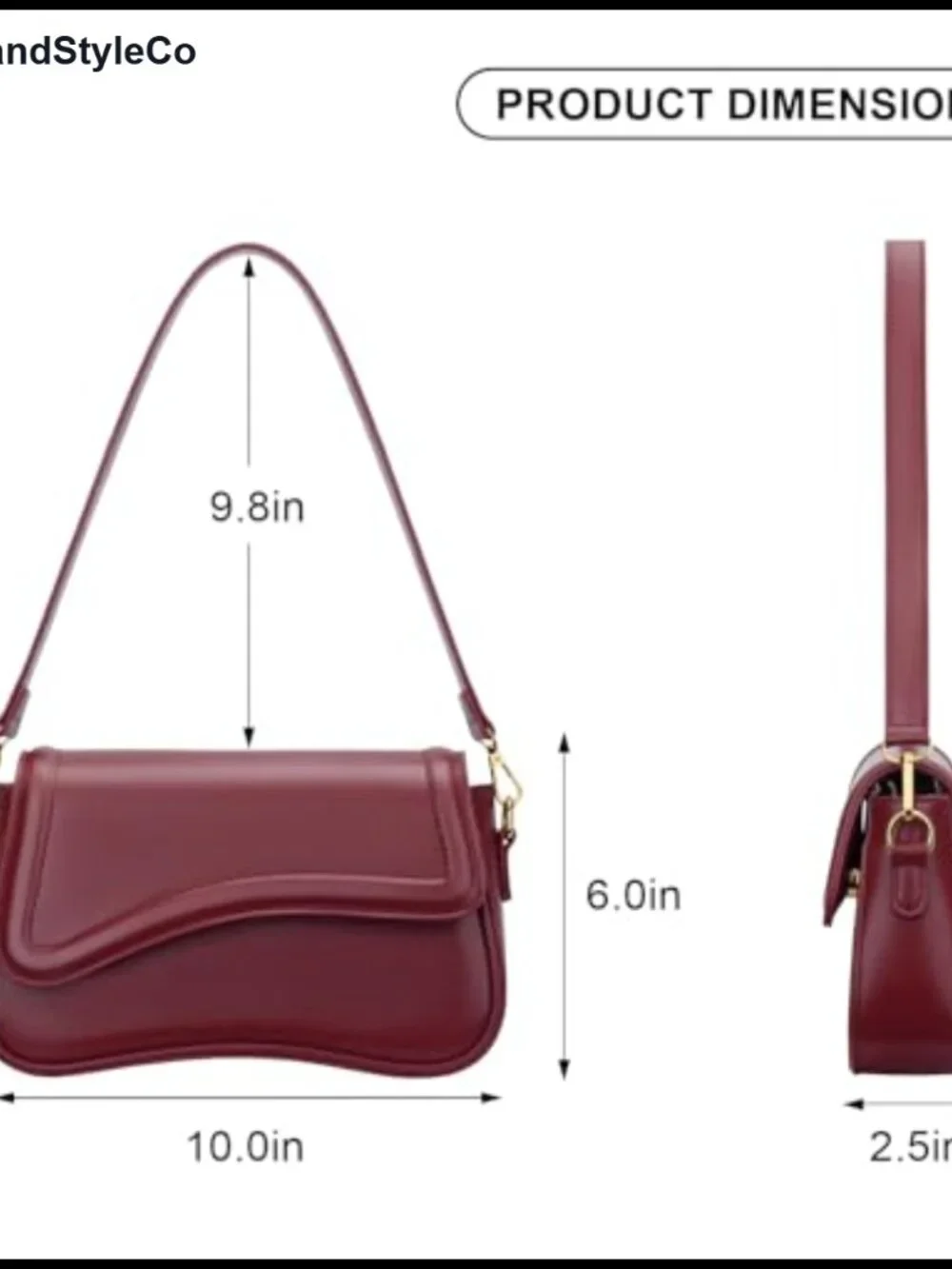 Small Faux Leather Hobo Shoulder Bag Mini Clutch Crossbody Purse